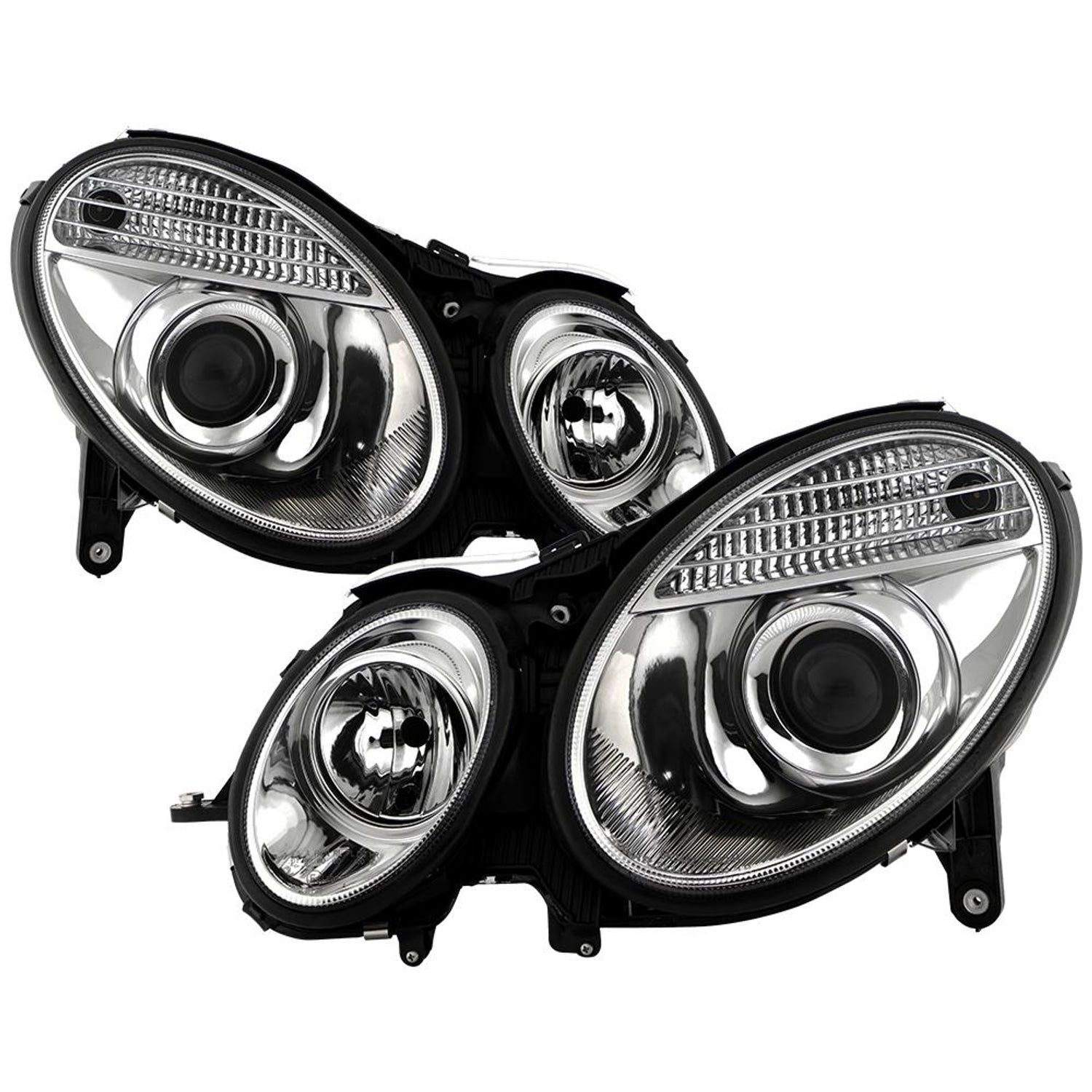 Chrome Projector Headlights <br>03-06 Mercedes-Benz E320 E500 E55 AMG 2006 E350