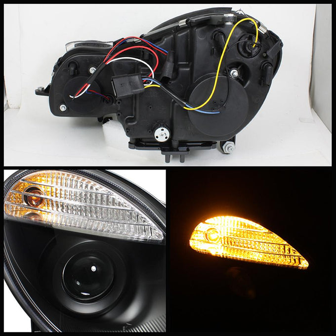 Black Projector Headlights <br>07-09 Mercedes-Benz E63 AMG E350 E550 E320 E280 E500 08-09 E300
