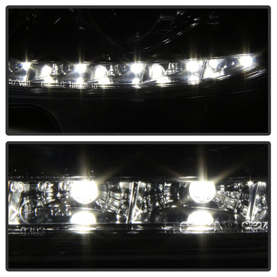DRL Chrome Projector Headlights <br>08-11 Mercedes-Benz C63 AMG C300 C350, 08-09 C230 C280