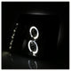 LED Halo Black DRL Projector Headlights <br>03-06 Cadillac Escalade Escalade EXT Escalade ESV