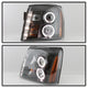 LED Halo Black DRL Projector Headlights <br>03-06 Cadillac Escalade Escalade EXT Escalade ESV