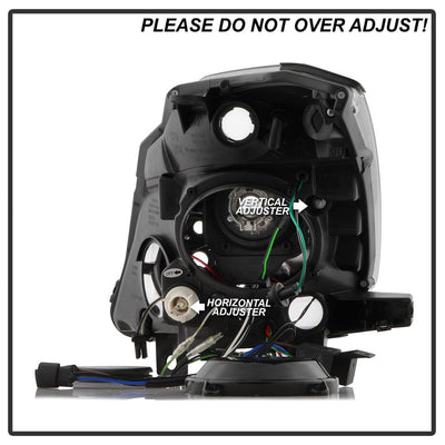 DRL Black Projector Headlights <br>06-08 Nissan 350Z