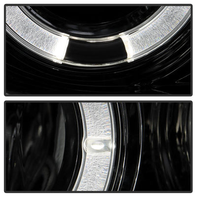 LED Halo Chrome Projector Headlights 1PC <br>02-05 BMW 325i 325xi 330i 330xi 320i