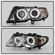 LED Halo Chrome Projector Headlights 1PC <br>02-05 BMW 325i 325xi 330i 330xi 320i
