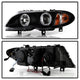 LED Halo Black Projector Headlights 1PC <br>02-05 BMW 325i 325xi 330i 330xi 320i