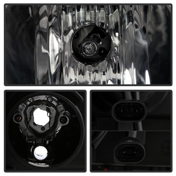 LED Halo Black Projector Headlights 1PC <br>02-05 BMW 325i 325xi 330i 330xi 320i