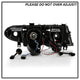 LED Halo Black Projector Headlights 1PC <br>02-05 BMW 325i 325xi 330i 330xi 320i