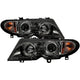 LED Halo Smoke Projector Headlights 1PC <br>02-05 BMW 325i 325xi 330i 330xi 320i