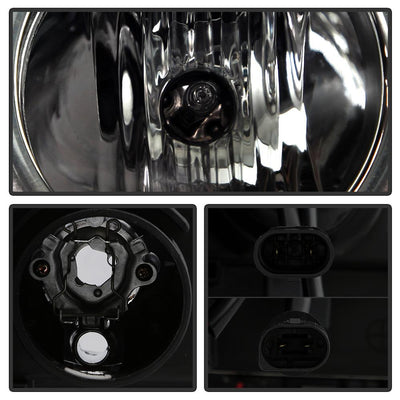 LED Halo Smoke Projector Headlights 1PC <br>02-05 BMW 325i 325xi 330i 330xi 320i