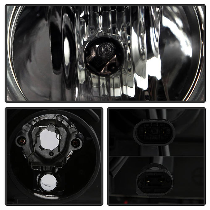 LED Halo Smoke Projector Headlights 1PC <br>02-05 BMW 325i 325xi 330i 330xi 320i