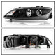LED Halo Black DRL Projector Headlights <br>03-05 Mazda 6