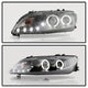 LED Halo Black DRL Projector Headlights <br>03-05 Mazda 6
