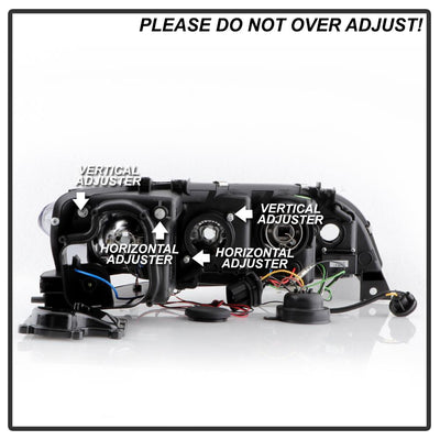LED Halo Smoke DRL Projector Headlights <br>03-05 Mazda 6