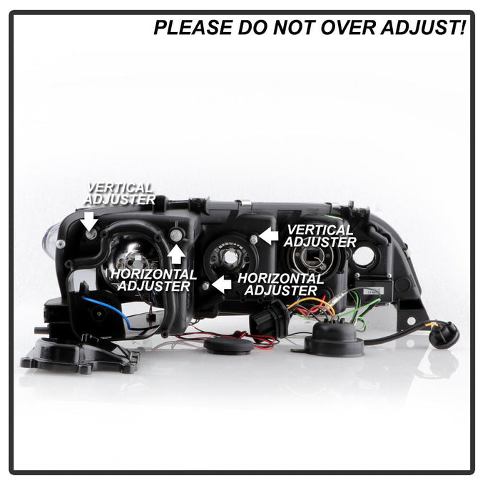 LED Halo Smoke DRL Projector Headlights <br>03-05 Mazda 6