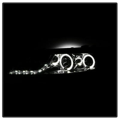 LED Halo Smoke DRL Projector Headlights <br>03-05 Mazda 6