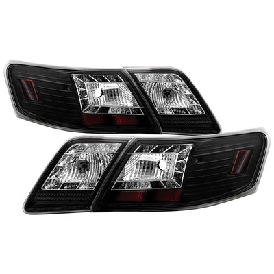 Black LED Tail Lights <br>07-09 Toyota Camry