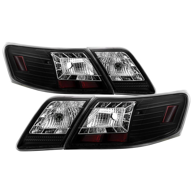 Black LED Tail Lights <br>07-09 Toyota Camry