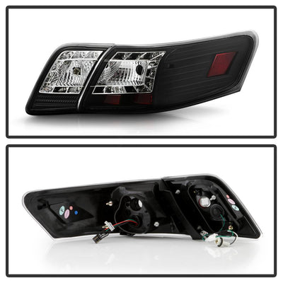 Black LED Tail Lights <br>07-09 Toyota Camry