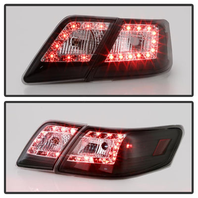 Black LED Tail Lights <br>07-09 Toyota Camry