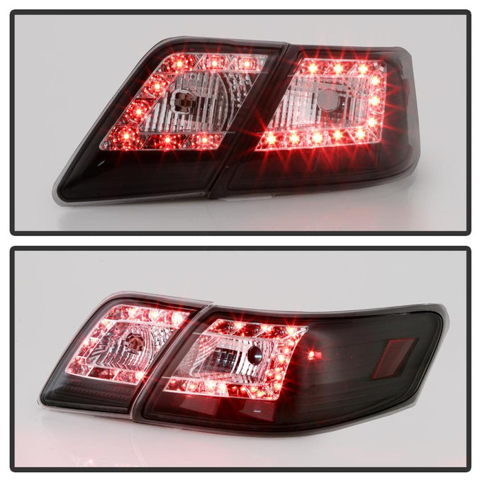 Black LED Tail Lights <br>07-09 Toyota Camry