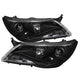DRL Black Projector Headlights <br>09-11 Volkswagen Tiguan