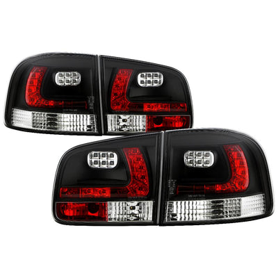 Black LED Tail Lights <br>04-07 Volkswagen Touareg