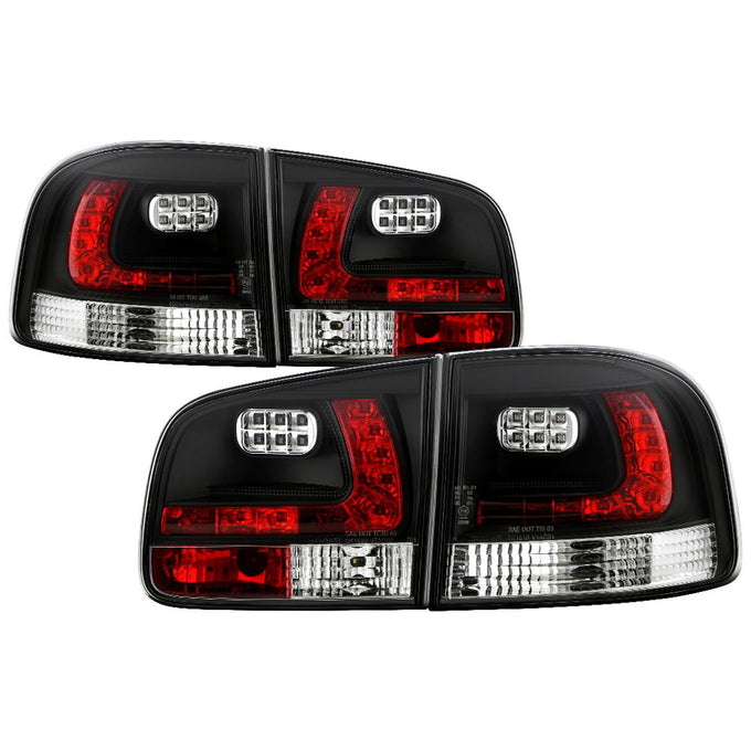 Black LED Tail Lights <br>04-07 Volkswagen Touareg