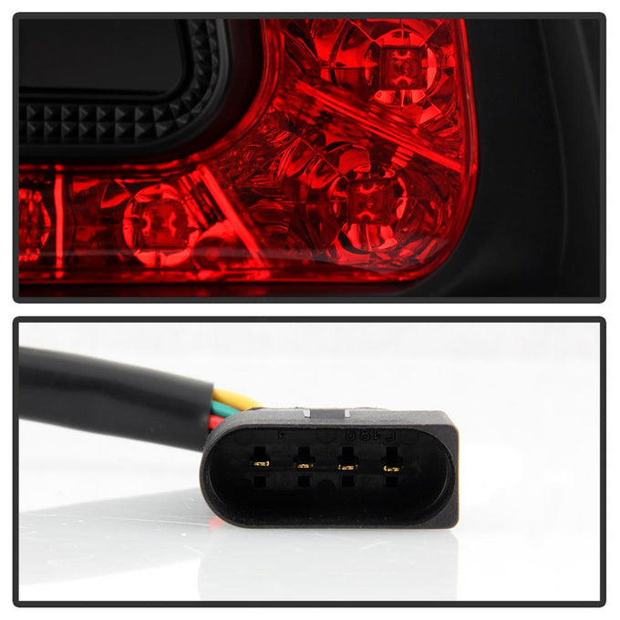 Black LED Tail Lights <br>04-07 Volkswagen Touareg