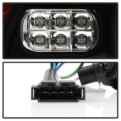 Black LED Tail Lights <br>04-07 Volkswagen Touareg