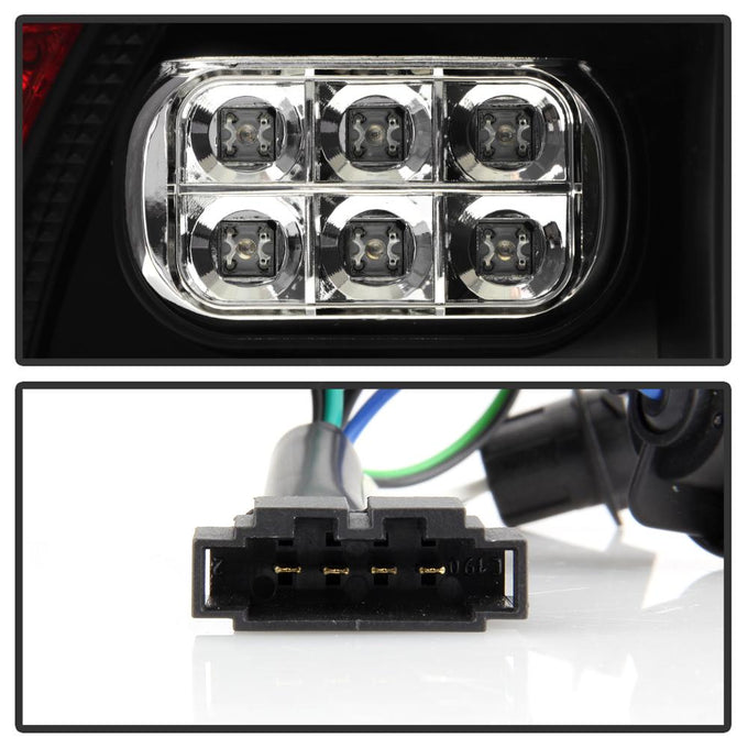 Black LED Tail Lights <br>04-07 Volkswagen Touareg