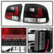 Black LED Tail Lights <br>04-07 Volkswagen Touareg