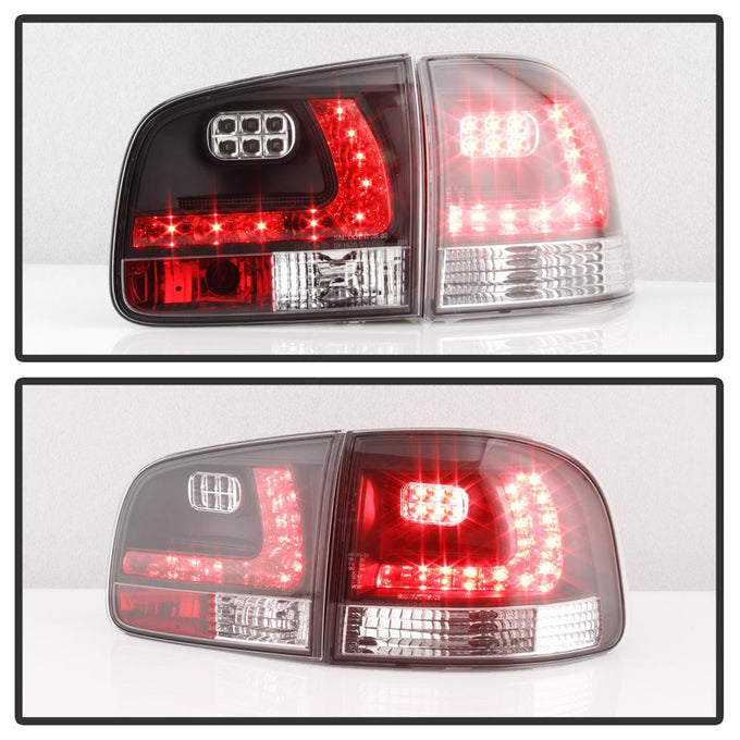 Black LED Tail Lights <br>04-07 Volkswagen Touareg