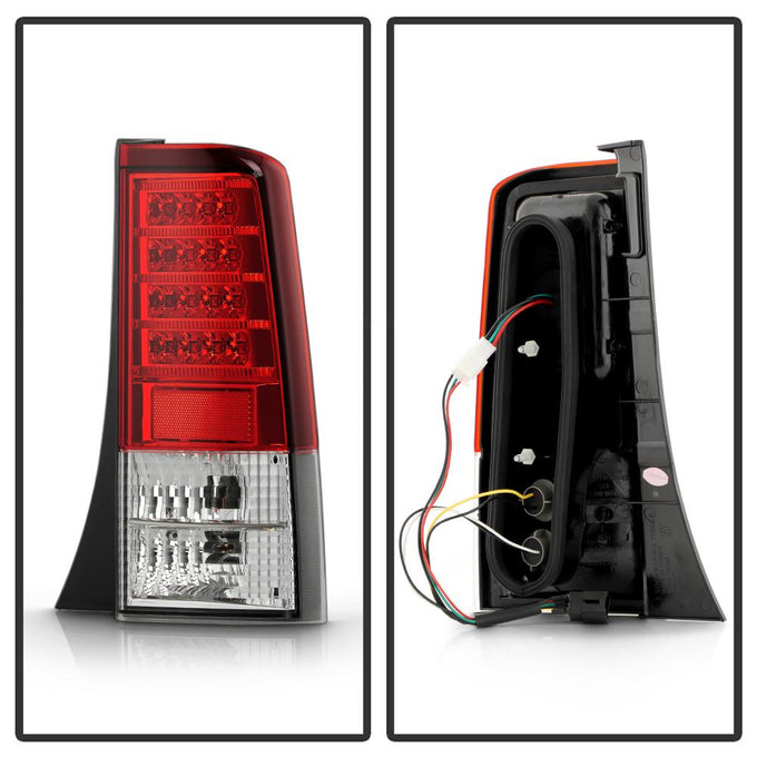 Version 2 Red Clear LED Tail Lights <br>04-06 Scion xB