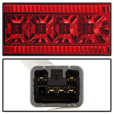 Version 2 Red Clear LED Tail Lights <br>04-06 Scion xB