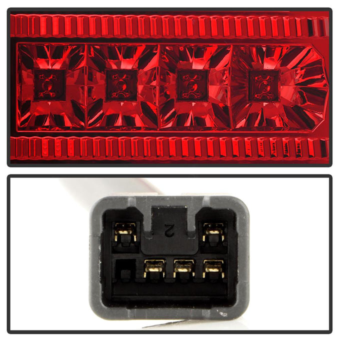 Version 2 Red Clear LED Tail Lights <br>04-06 Scion xB