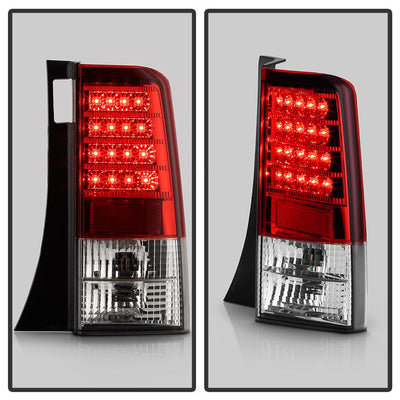 Version 2 Red Clear LED Tail Lights <br>04-06 Scion xB