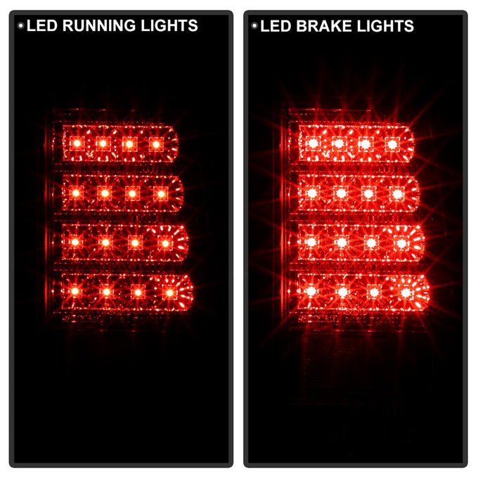 Version 2 Red Clear LED Tail Lights <br>04-06 Scion xB