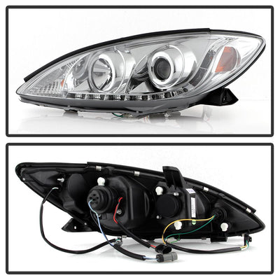 DRL Chrome Projector Headlights <br>02-06 Toyota Camry
