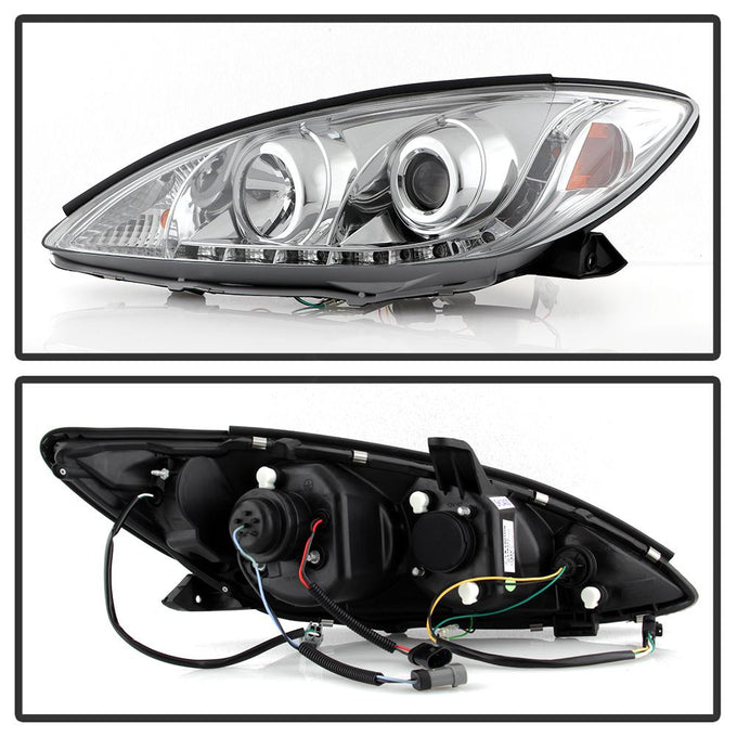 DRL Chrome Projector Headlights <br>02-06 Toyota Camry