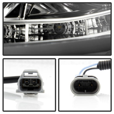 DRL Chrome Projector Headlights <br>02-06 Toyota Camry