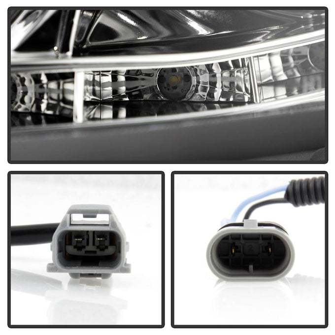 DRL Chrome Projector Headlights <br>02-06 Toyota Camry