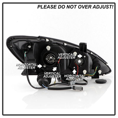 DRL Chrome Projector Headlights <br>02-06 Toyota Camry