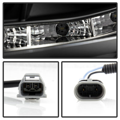 DRL Black Projector Headlights <br>02-06 Toyota Camry