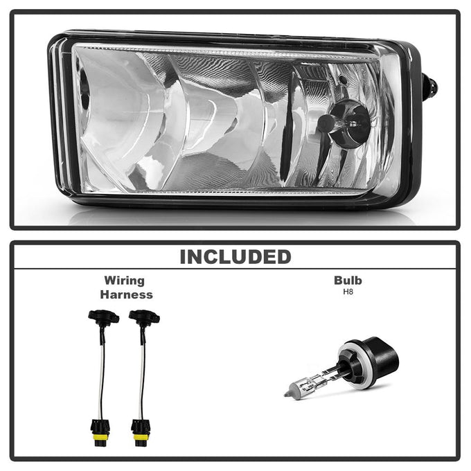 Clear OEM Fog Lights wo/switch <br>07-13 Chevy Avalanche Suburban 1500 2500