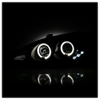 LED Halo Black Projector Headlights <br>02-06 Toyota Camry