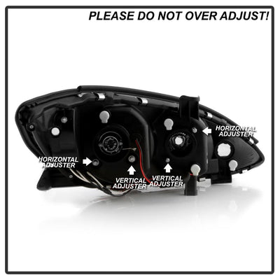 LED Halo Chrome Projector Headlights <br>02-06 Toyota Camry