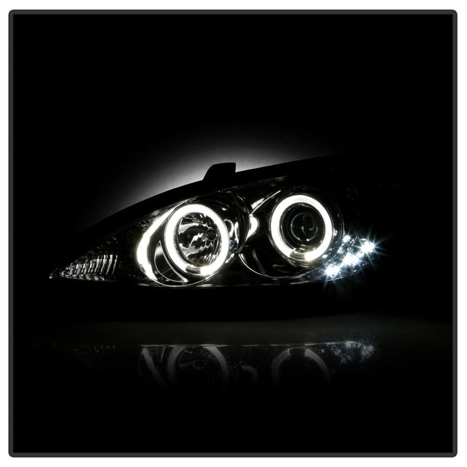 LED Halo Chrome Projector Headlights <br>02-06 Toyota Camry