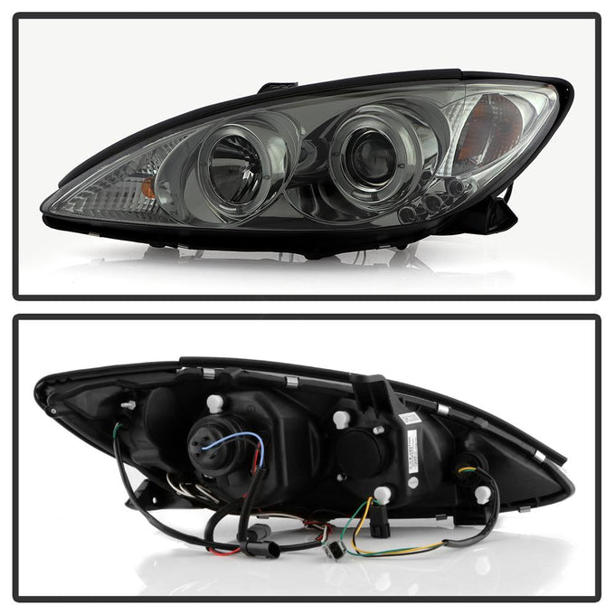 LED Halo Smoke Projector Headlights <br>02-06 Toyota Camry