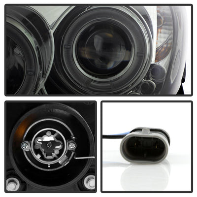 LED Halo Smoke Projector Headlights <br>02-06 Toyota Camry