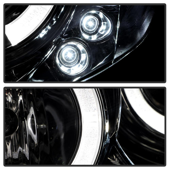 LED Halo Smoke Projector Headlights <br>02-06 Toyota Camry